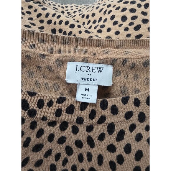 J.Crew Womens Teddie Leopard Print Sweater M - Picture 4 of 7